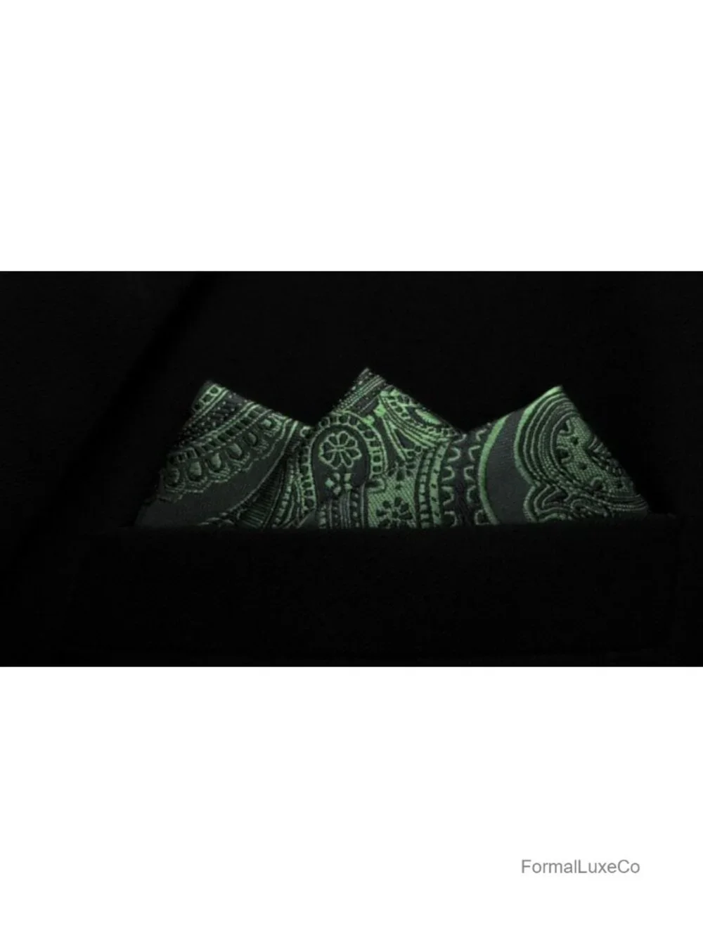Men's Silk Necktie & Matching Pocket Square Set Paisley